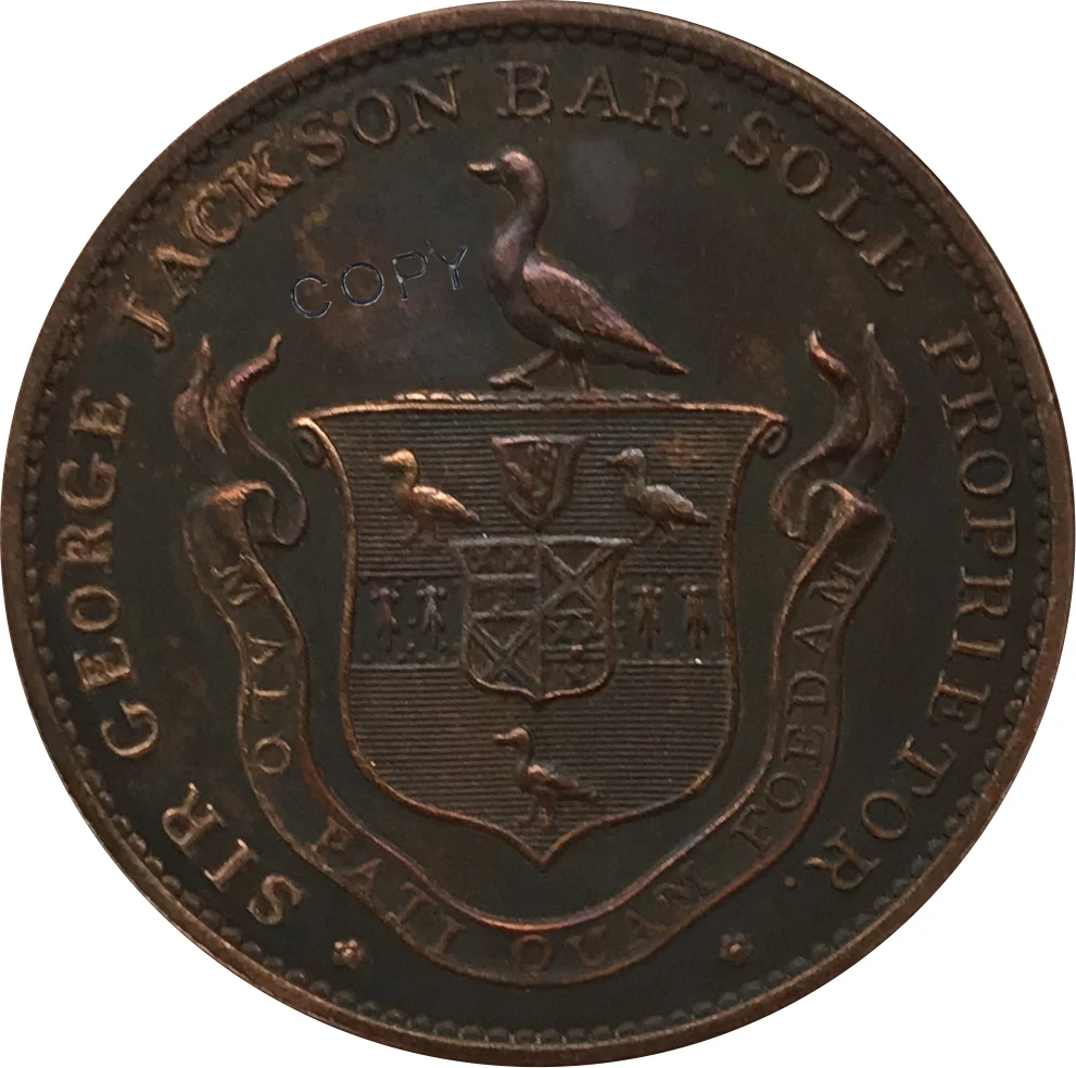 

1795 United Kingdom 1/2 Penny Red Copper collectibles Copy Coin