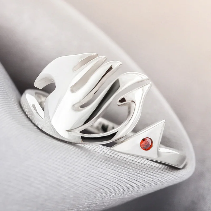 

Fashion Anime Fairy Tail Guild Logo Rings 925 Silver Jewelry 2 Colors Girlfriend Boyfriend Girl Boys Student Kids Christmas Gift