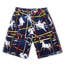 Мужские пляжные шорты для серфинга на шнурке, большие размеры, купальный костюм для серфинга, плавки, купальный костюм, быстросохнущая спортивная одежда Sunga