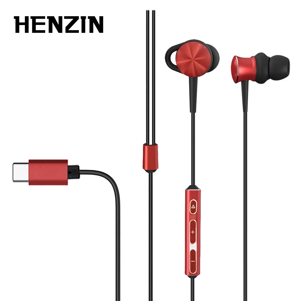 

USB Type-C Metal Hi-fi Stereo Wired Earphones in-ear Type C Earbuds for Huawei Google Moto Z Letv LeEco Le max 2 Pro HTC Phone
