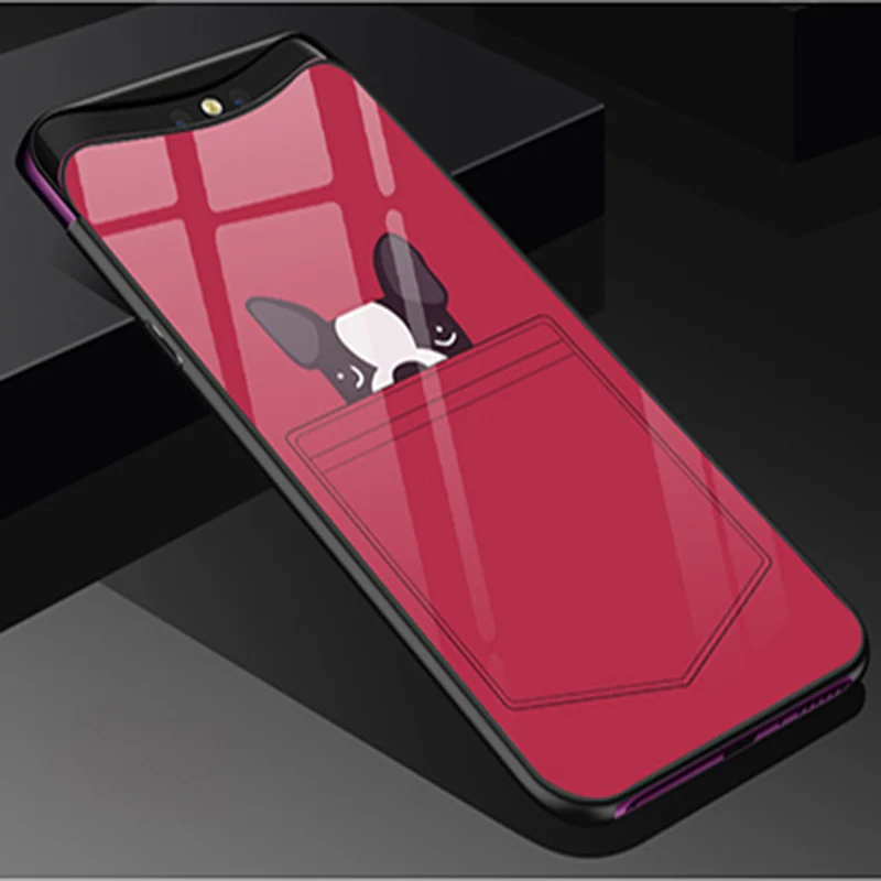 2 шт для OPPO Find X чехол для OPPO FindX закаленное стекло+ ТПУ задний чехол для OPPO Find X чехол для телефона чехол Fundas skin