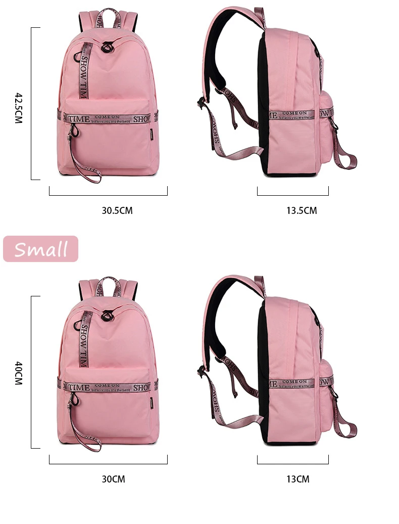 Diariamente à Prova Mochila de Viagem Bolsa de Escola Mochilas para as Meninas da Faculdade Água Casuais Mulheres Carta Impressão Amantes Laptop Mochila d' 3 High Quality Bolsas e Malas
