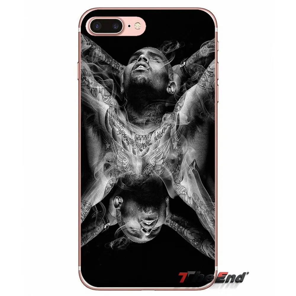 Christopher Maurice Chris Brown Transparent Soft Cover Bag For Samsung Galaxy S3 S4 S5 MINI S6 S7 edge S8 S9 Plus Note 2 3 4 5 8
