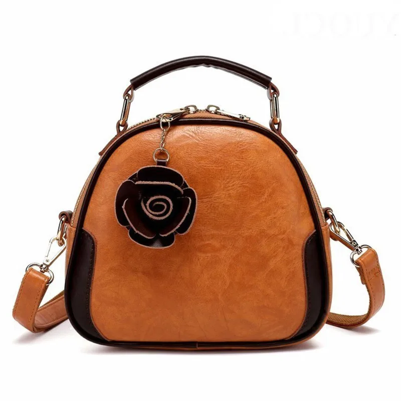 

2018 Crossbody Bags For Women Genuine Leather Handbags Luxury Handbags Women Bags Designer Flower Shoulder Tote Bag Sac A Main