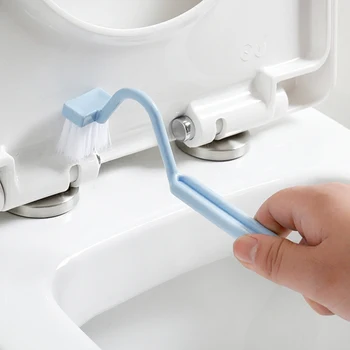 

Japanese S-shaped Curved Brush Toilet Brush Kitchen Cleaning Brush Bathroom Fine Curved Brush