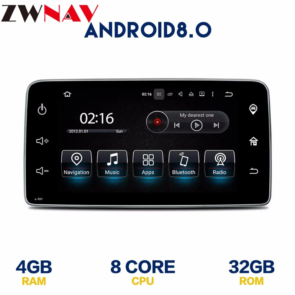 Octa core Android 8.0 Car multimdia player head unit For Mercedes Benz Smart 2015 2016 2017 GPS Navigation Radio WiFi autostereo