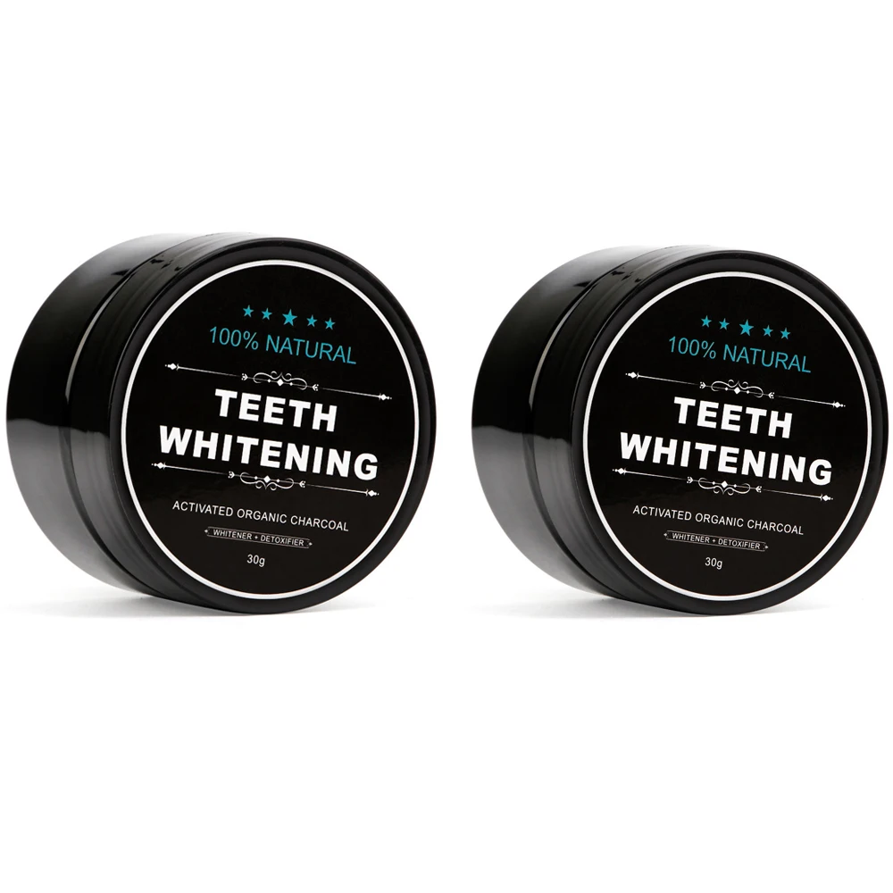 2 pcs Teeth Whitening Powder Natural Organic Activated Charcoal Strong