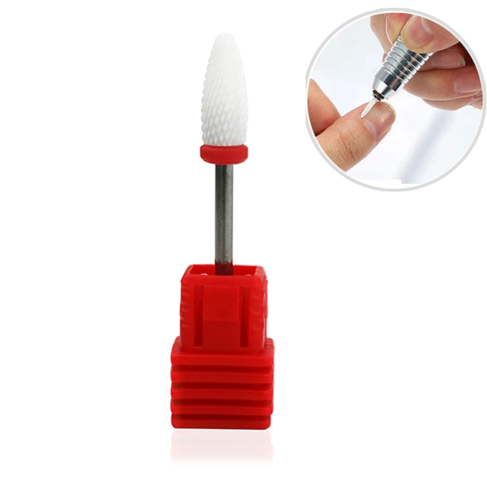 

Nail Art Drill Bit Ceramic Nozzle Remove Acrylic Polish Mill Cutters For Electric Drills Manicure Machine Accessories Drop Ship