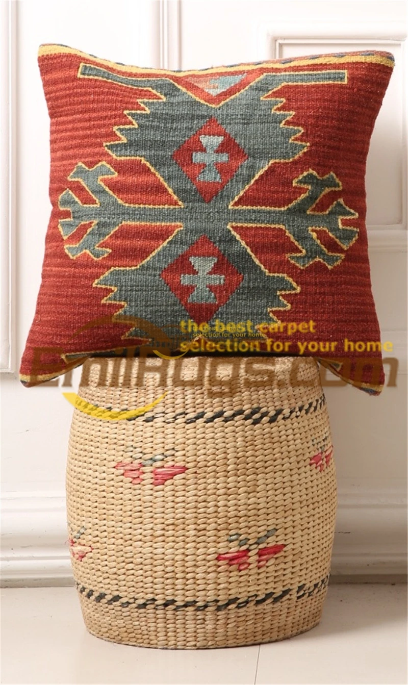 

Kilim Cushion Handmade Handmade Wool Hand Woven Wool Varies Decorative Handmade Decor