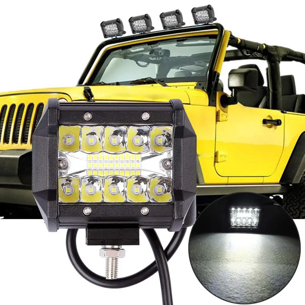 4 дюймовый светодиодный рабочий светильник для внедорожников 4WD вездеходов