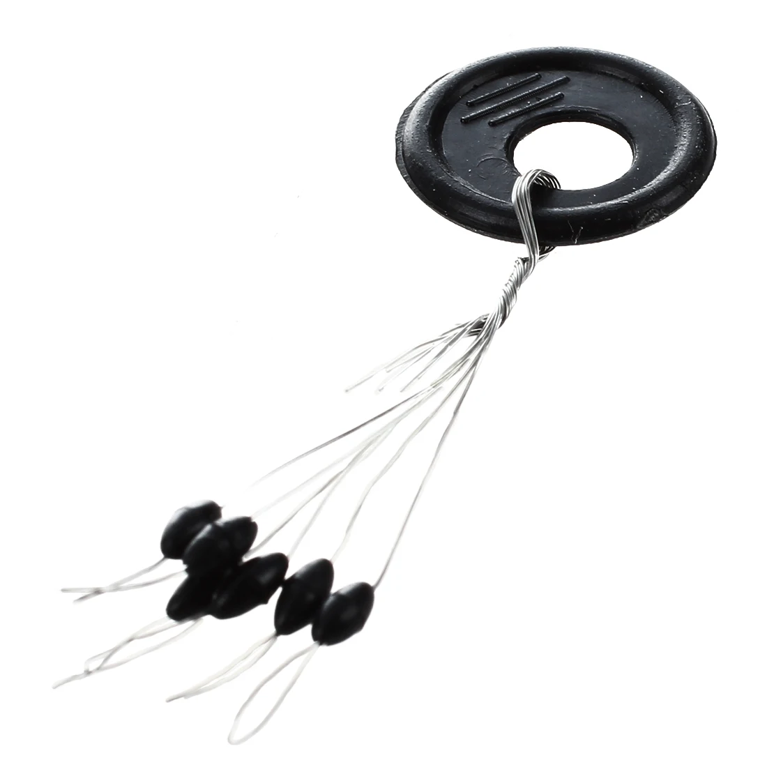 10 قطعة 6 في 1 المطاط الأسود البيضاوي وقف خاتم خرز الصيد بوبر سدادة 10 قطعة 6 في 1 المطاط الأسود البيضاوي وقف خاتم خرز الصيد بوبر سدادة