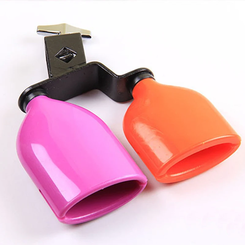 

MoonEmbassy Double Sambago Bell Percussion Jam Block Latin Music Cowbell Knocker
