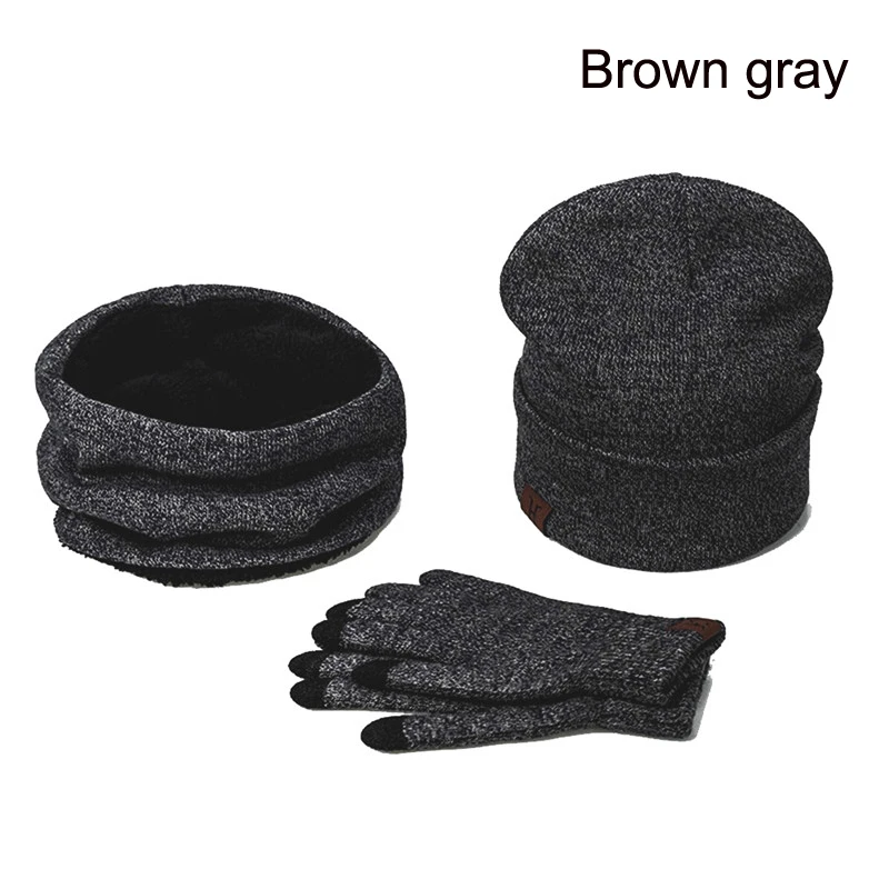 Комплект из 3 предметов, шарф и шапка, женские теплые вязаные шапочки, шарфы, вязаные шапки, зимние ZR