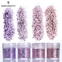 1 10 мл розовый фиолетовый блеск ногтей блеск порошок шестигранной формы порошок ногтей украшения# 18756