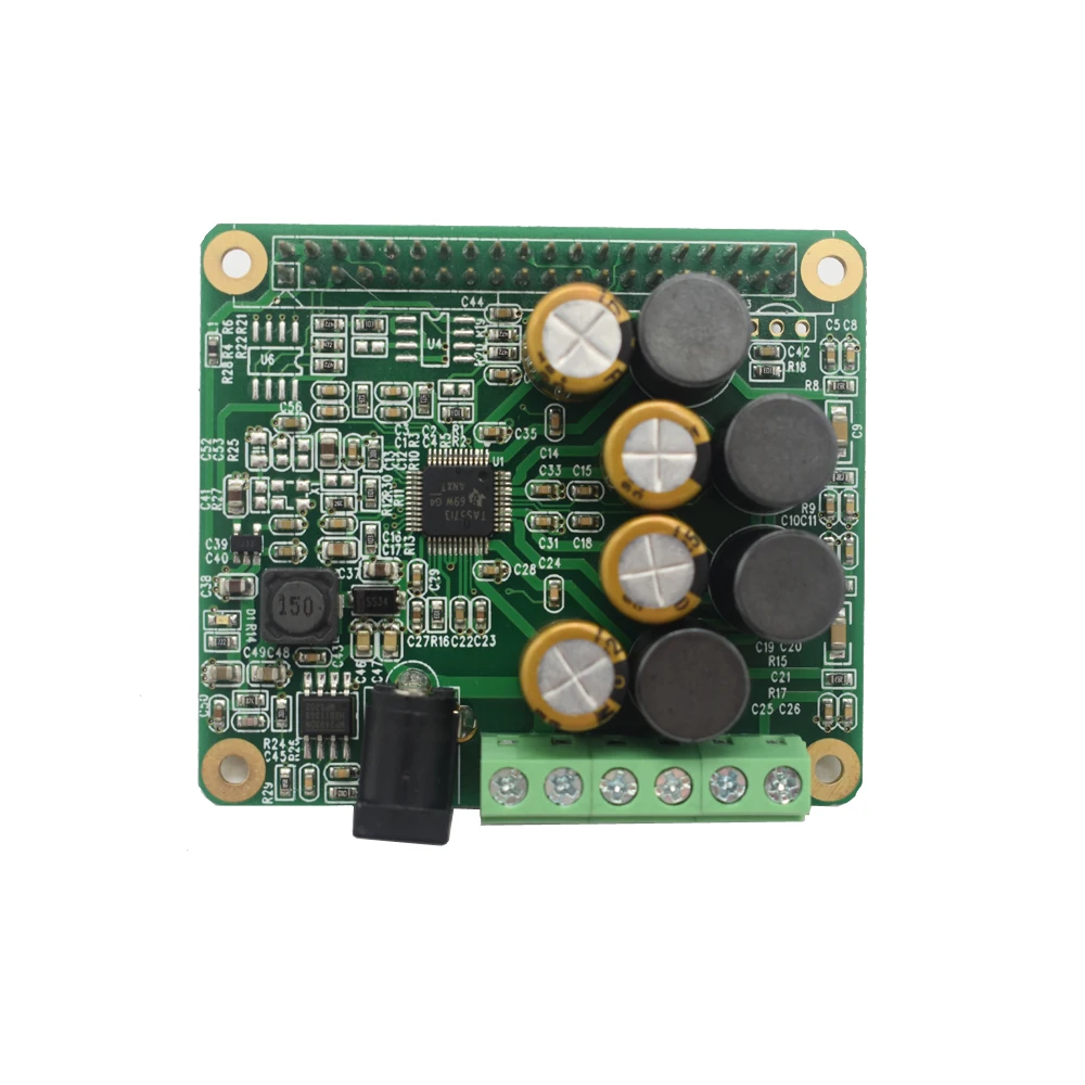 Lusya Raspberry Pi усилитель HIFI Плата расширения 25 Вт с AUX Совместимость 3 Model B 2B + A4