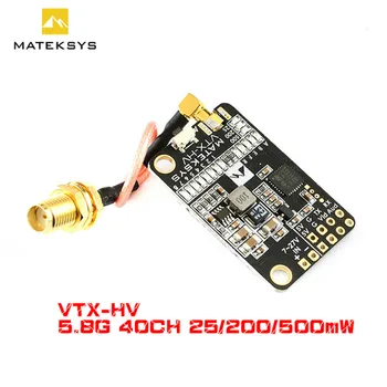 

Matek 5.8G 40CH 25/200/500mW switchable Video Transmitter VTX-HV with 5V/1A BEC Output for RC FPV Racing Drone