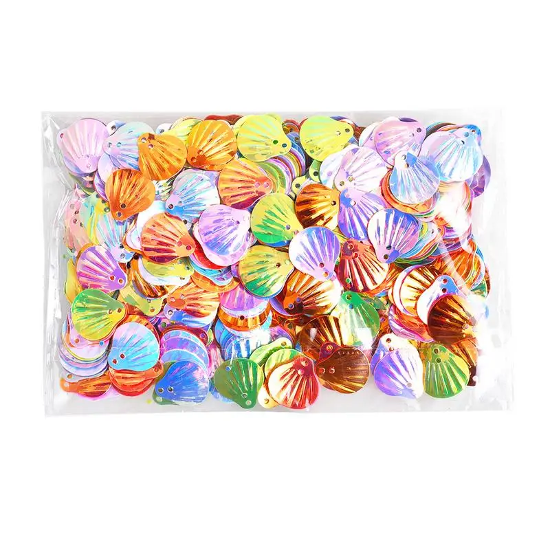 30 г в пакете красочные блестящие бабочки оболочки листья клен конфетти для воздушных шаров год Свадьба День Рождения Вечеринка украшение стола - Цвет: Shells