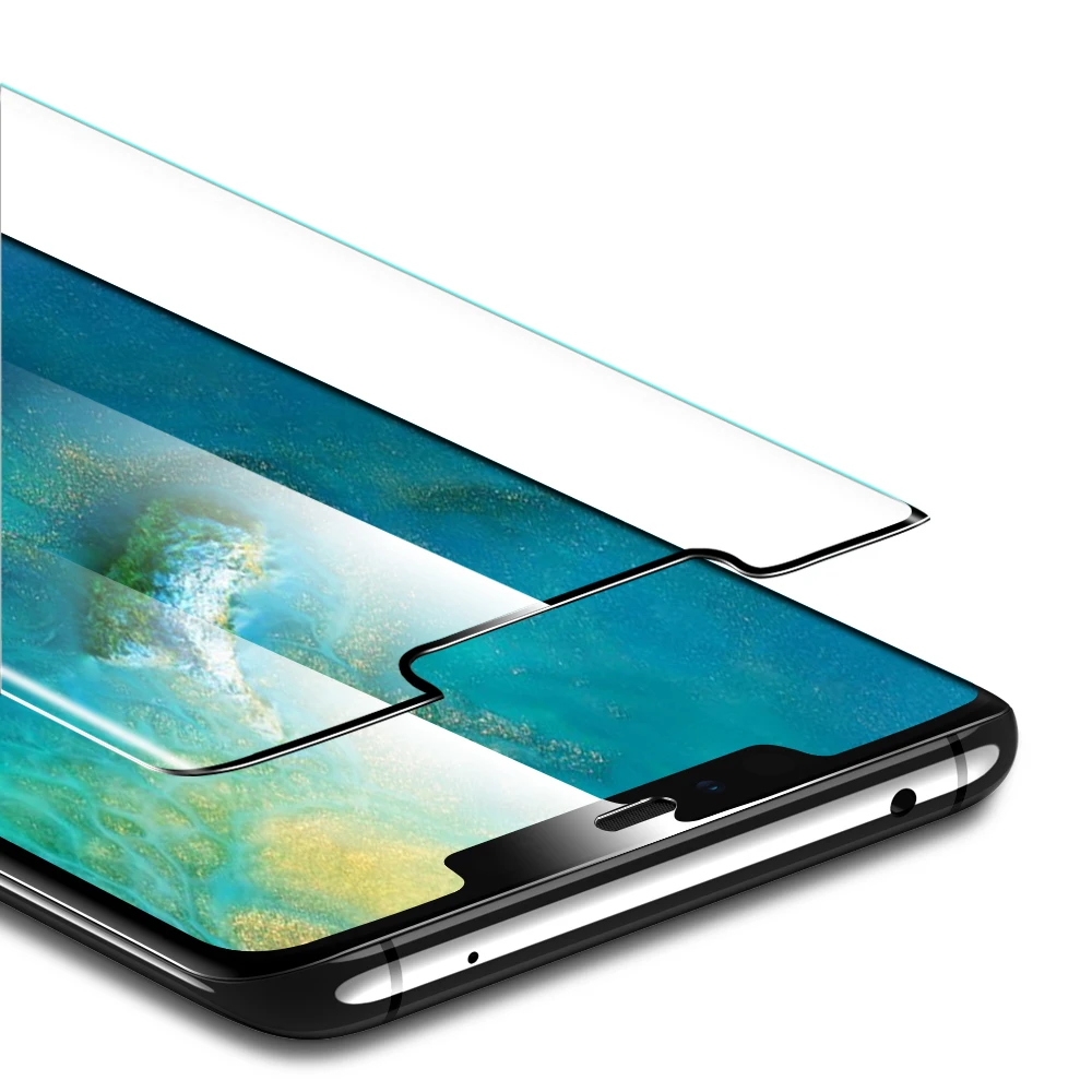 ESR Защита экрана для huawei mate 20 Pro закаленное стекло 3D 9 твердость HD полное покрытие Защитная пленка для huawei mate 20 Pro - Цвет: Черный