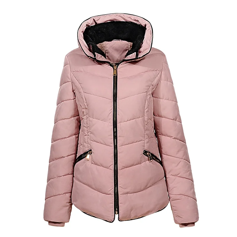 6713 Manteaux Solide Col Épais Laine Fermeture Femme Femelle pink Red Jacketds D'hiver Parkas Doublure Yellow Chaud Stand Wma story dark 2018 Glo Casual Éclair xwOnfHA