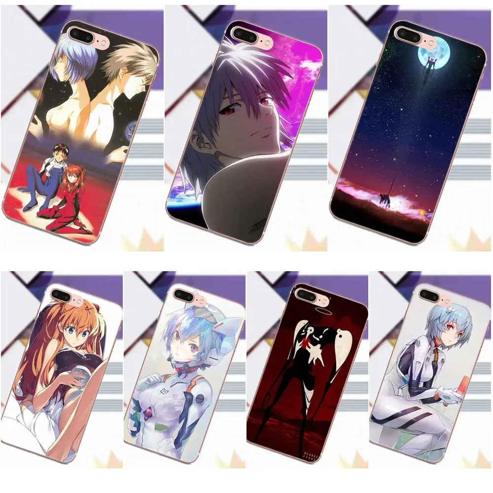 

Vvcqod For Apple iPhone X 4 4S 5 5C 5S SE 6 6S 7 8 Plus For Moto G G2 G3 TPU Protector Neon Genesis Evangelion