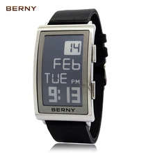 BERNY New Arrival Role Luxury Watch Men Electronic Ink reloj hombre electronic wrist watches Mens Retro Digital e-ink E002