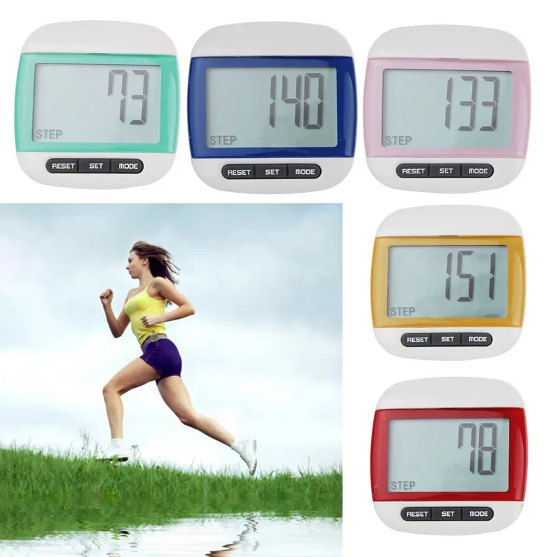 Waterproof LCD Run Step Pedometer Walking distance Calorie Counter
