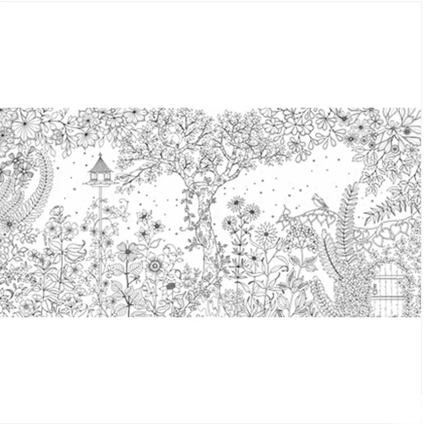 12 Color Pencils 96 Pages English Secret Garden Coloring Books For Adult Hand Drawn Relieve Stress Graffiti Painting Libros In From Office School