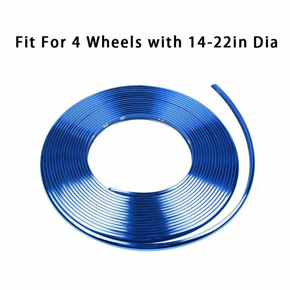 8M Car Styling Wheel Rims Protector Decor Strip Rubber Mould Trim Decorative Car Vehicle Color Tire Guard Line Auto Accessories