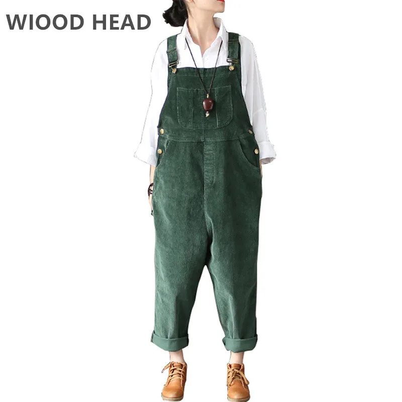 Summer Autumn Women Cotton Linen Jumpsuits Woman Harem