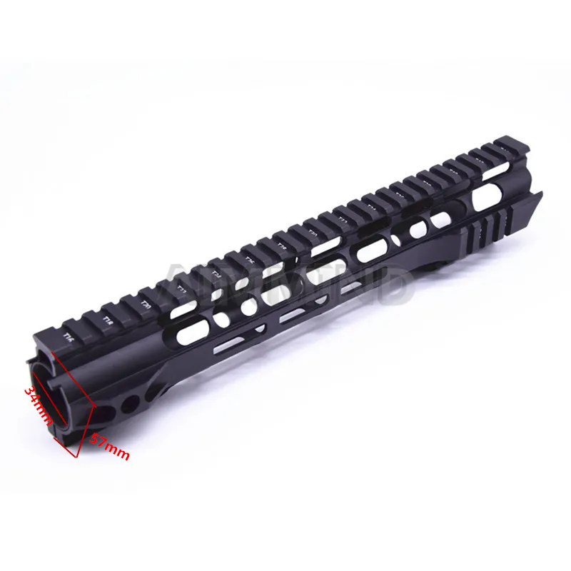 10 шт. 12 дюймов MLOK трубчатое цевье супер тонкий ar 15 Handguard Quad Rail для M4 M16