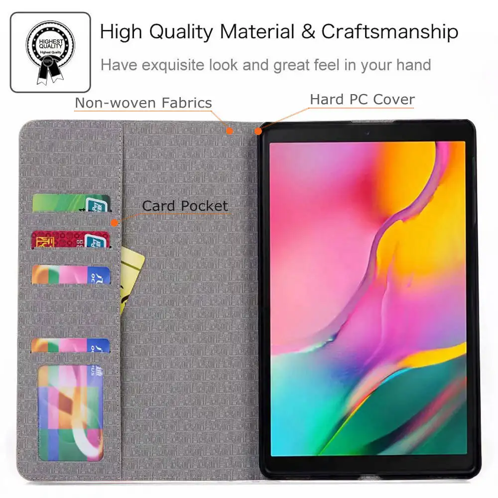 Премиум крокодиловый узор PU кожаный чехол для Samsung Galaxy Tab A 10,1 SM-T510/T515 10," Tablet Funda Capa Чехол+ пленка+ ручка