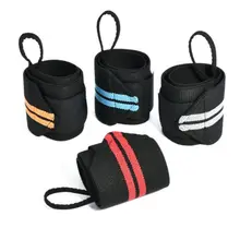 Бодибилдинг обертывания для поддержки запястья штанга ремни бандаж для тренажерного зала наколенник Спортивная эластичная эспандерная лента в рулоне