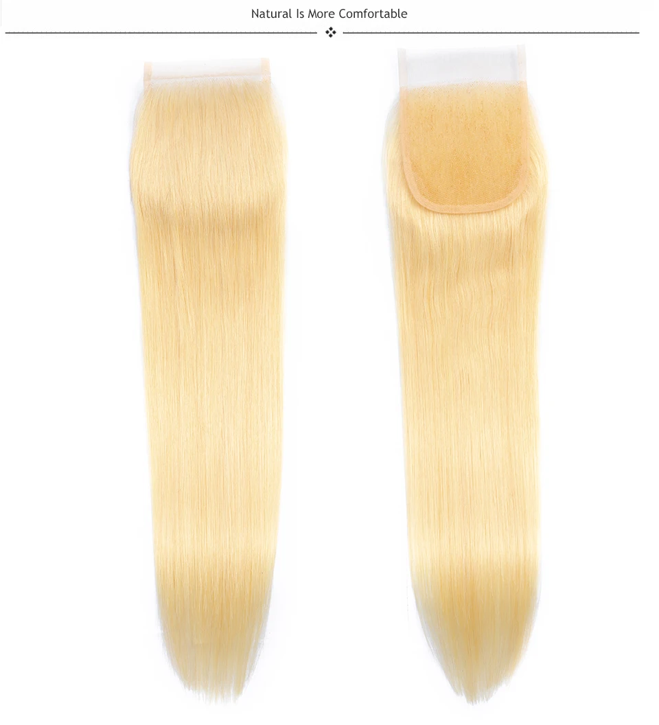 blonde bundles with closure