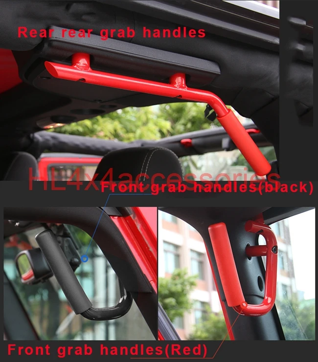 Red-2 Grab Handle For Jeep7