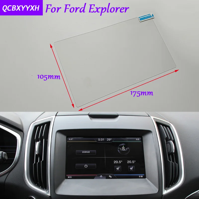 

Car Sticker 8 inch GPS Navigation Screen Glass Protective Film For Ford Explore Accessories Control of LCD Screen Car Styling