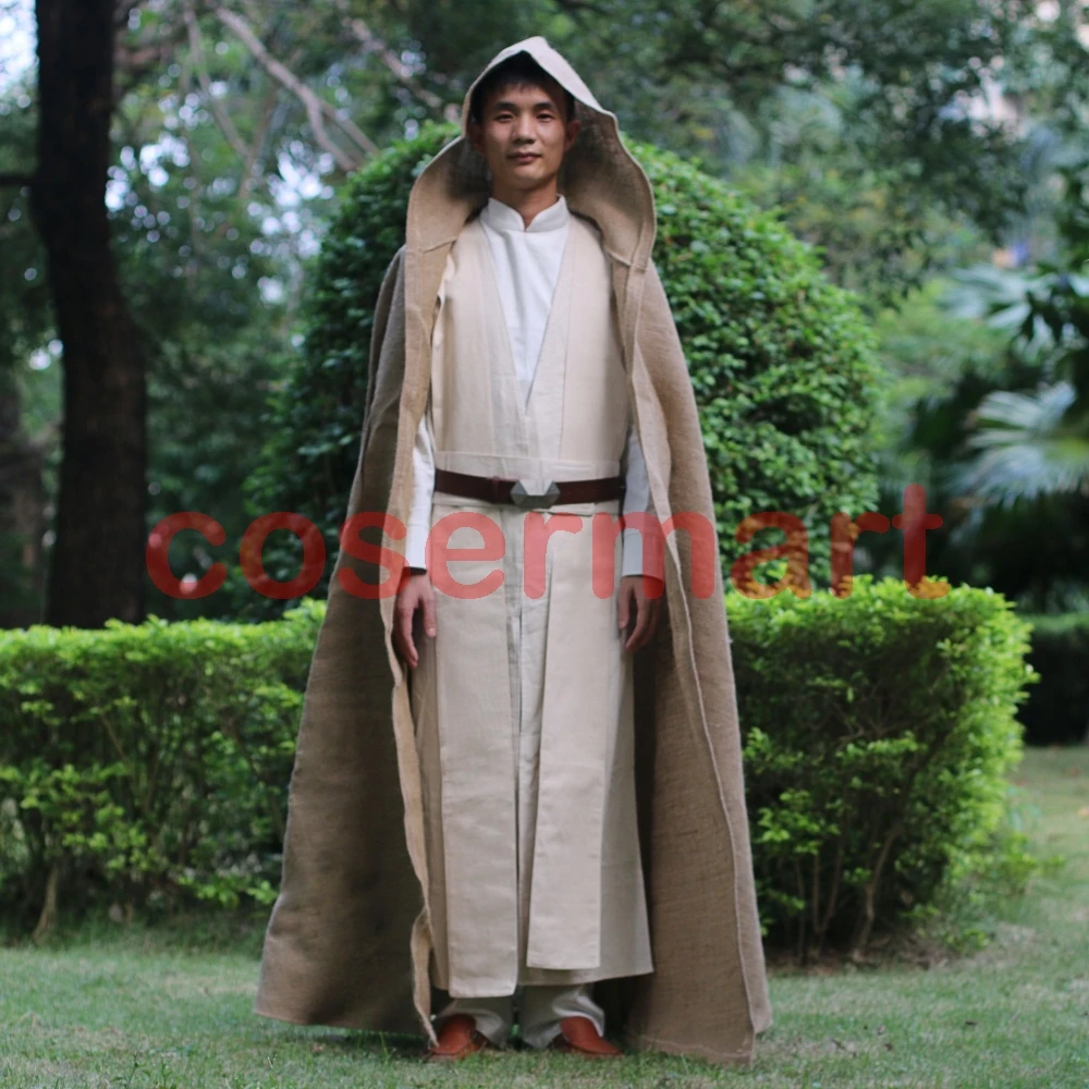 Free Shipping NEW Star Wars Jedi Luke Skywalker Custom Cosplay Costume Made Full Set COS Halloween Costume Christmas (4)