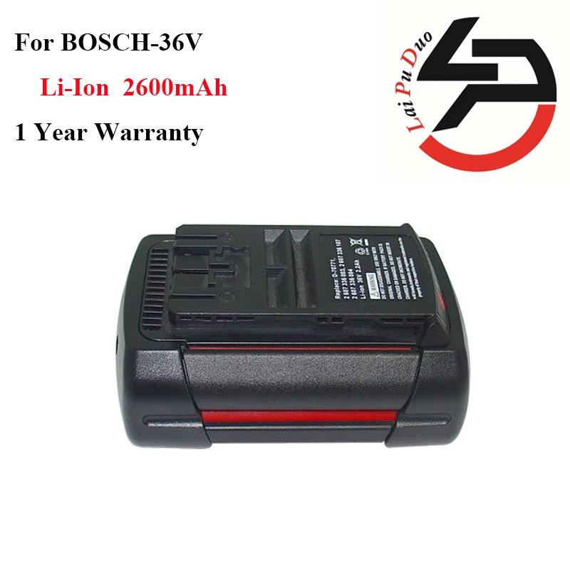 Brand new 36v 2.6Ah Li-Ion Replacement power tool battery for Bosch: 2607336003,BAT810, 11536C,BAT837,2607336107,D-70771,1651K,