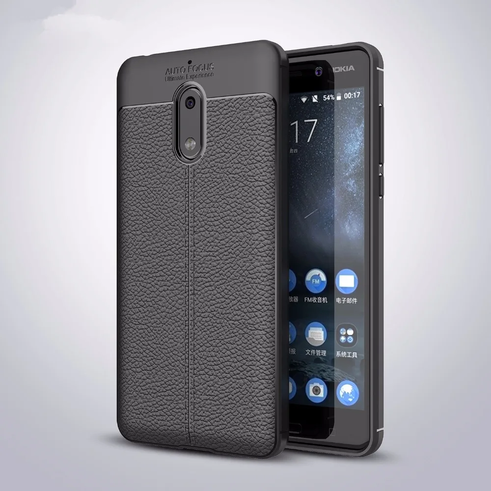 Кожаный мягкий силиконовый чехол с рисунком личи для Nokia 1 2 3 5 9 7 Plus 8 Sirocco 6 2018X6X5