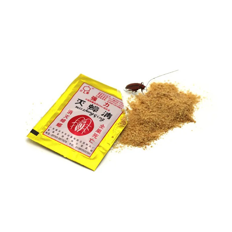 

XUNZHE 10PCS/Bag Powerful Effective Cockroach Killing Bait Kak kerlak Bait Pest Control Cockroach Killer repellent Powder