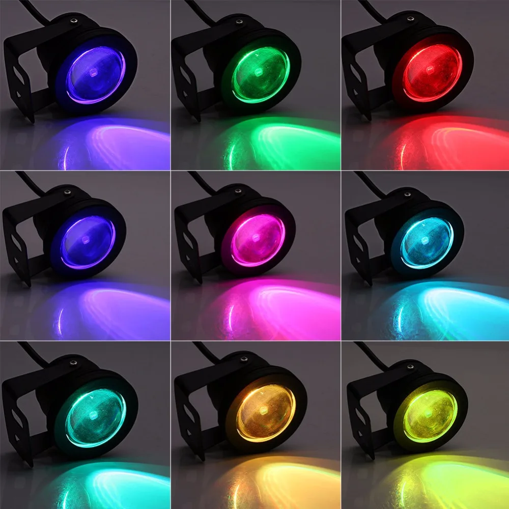 Морская Лодка яхты подводный RGB свет 10 Вт 12 В RGB светодиодный подводный источник света IP68 Водонепроницаемый Пруд аквариумная лампа