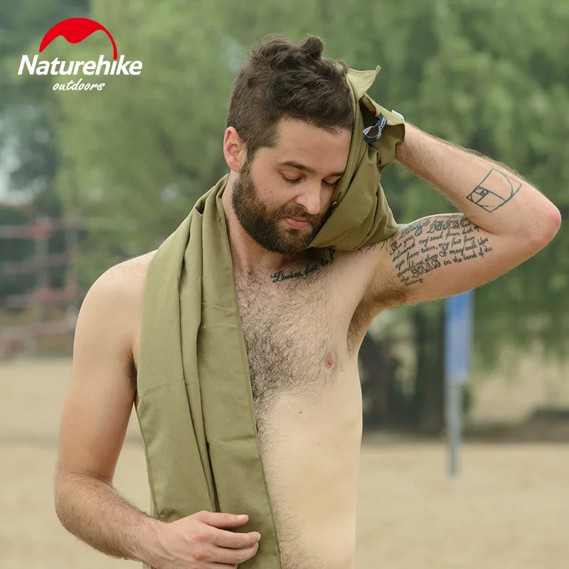 Naturehike في الهواء الطلق أدوات التخييم منشفة السفر التجفيف السريع منشفة استحمام سوبر الامتصاص المحمولة خفيفة الوزن السفر التخييم منشفة