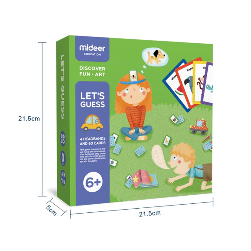 Mideer Let's игра на угадывание вы планируете угадаю Обучающие игрушки когнитивные карточки взаимодействие между родителями и детьми Настольная игра