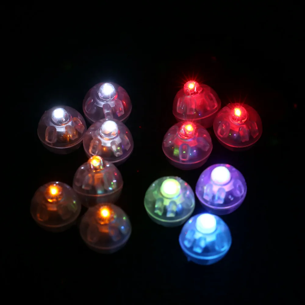 100Pcs/lot Round Led Ball Lamps Balloon Lights Lantern Christmas Wedding Party Decor(China