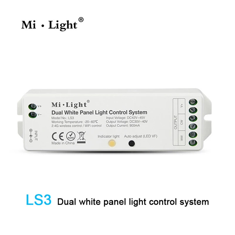 

Milight LS3 led Dual White Panel Light controller DC42V~45V Input DC30V~40V 900mA Output led Control System