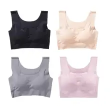 Для женщин фитнес-Йога Спорт бюстгальтер тренажерный зал Ice Шелковый бюстгальтер быстросохнущая нижнее белье мягкая бесшовная Фитнес Топ бюстгальтеры дышащий сексуальный бюстгальтер