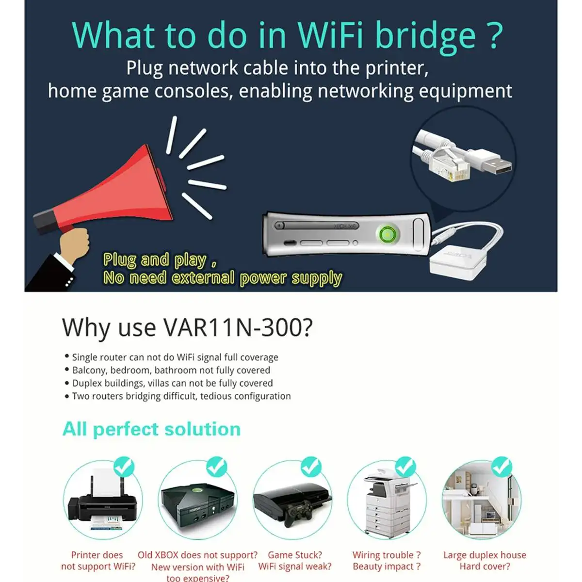 Vonets VAR11N-300 Wi-Fi к Ethernet беспроводной AP мост ключ маршрутизатор Ретранслятор консольный брандмауэр беспроводной мост-маршрутизатор Wifi