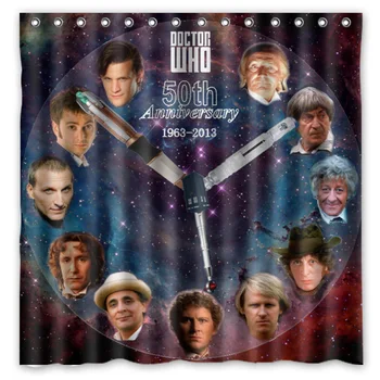 

New Doctor Who Waterproof Shower Curtain Eco-friendly Washable Bath Curtains With Rings Home Decor Drop Shipping