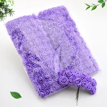 144 шт мини-искусственные цветы из пенопласта для дома, свадьбы, украшение автомобиля, помпон для гирлянды «сделай сам», декоративный свадебный цветок, искусственный цветок