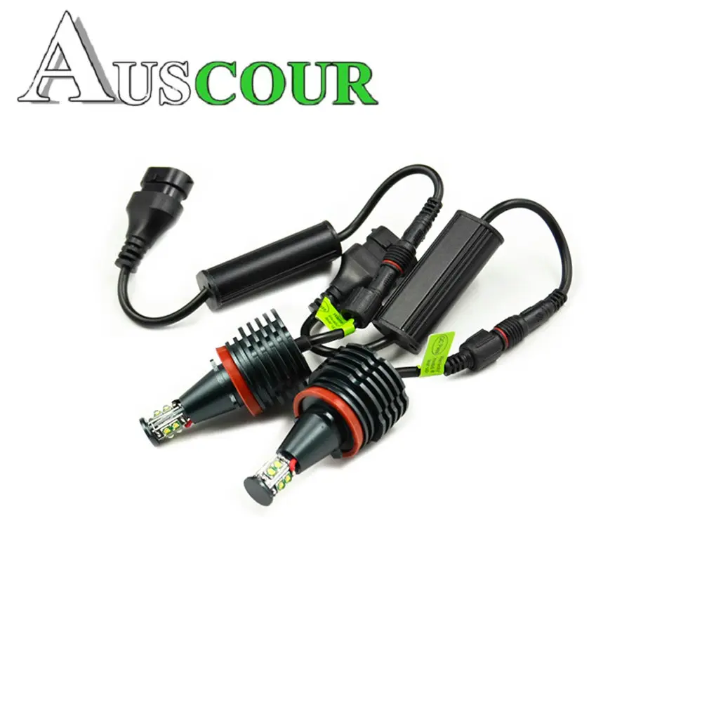 

2pcs 80W H8 LED Angel Eyes Halo Ring Lights For BMW E90 E92 E82 E60 E70 X5 E71 X6 Angel Eye Headlight LED Car Headlamps for bmw