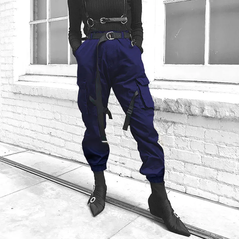 cargo pants with buckles
